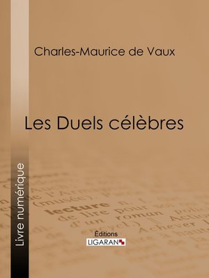 cover image of Les Duels célèbres